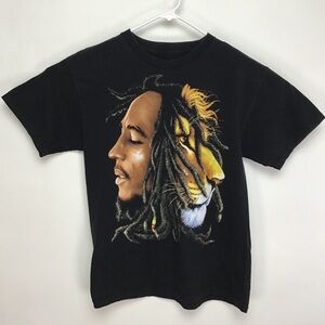 Zipn Bob Marley men’s graphic tee shirt large